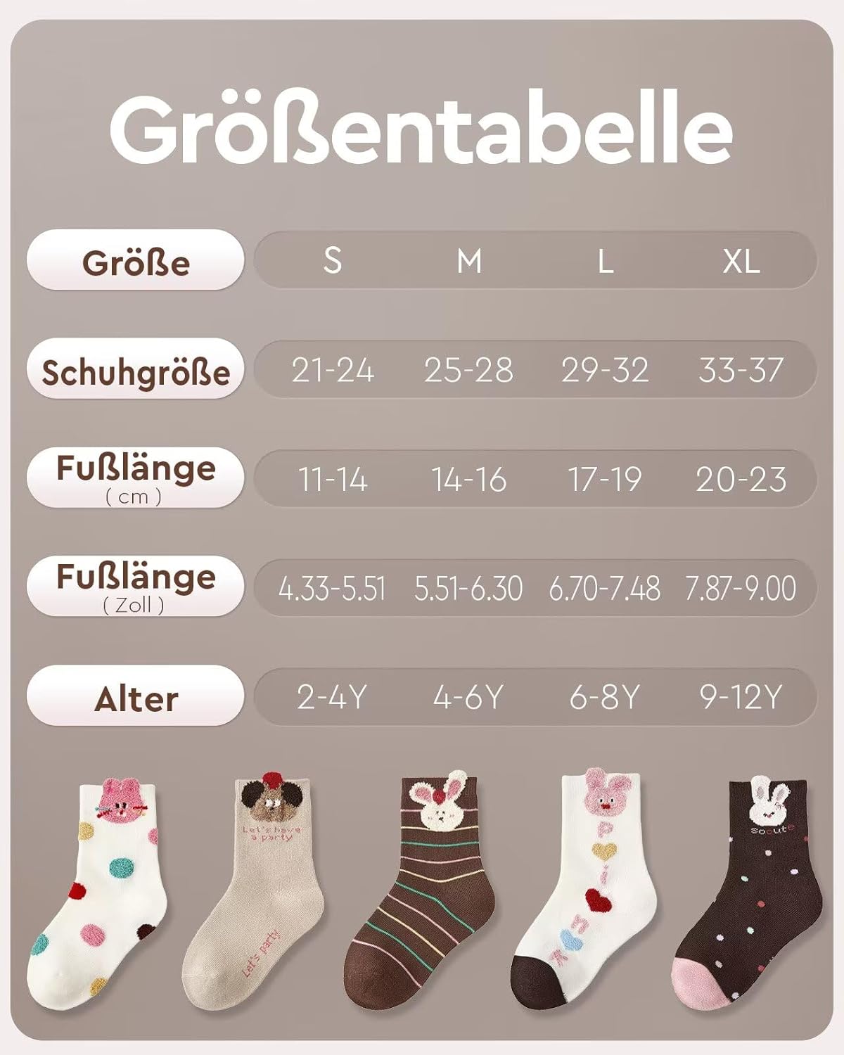 Thumbnail 4 de Kyopp 10 Paar Kindersocken 4-12 Jahre