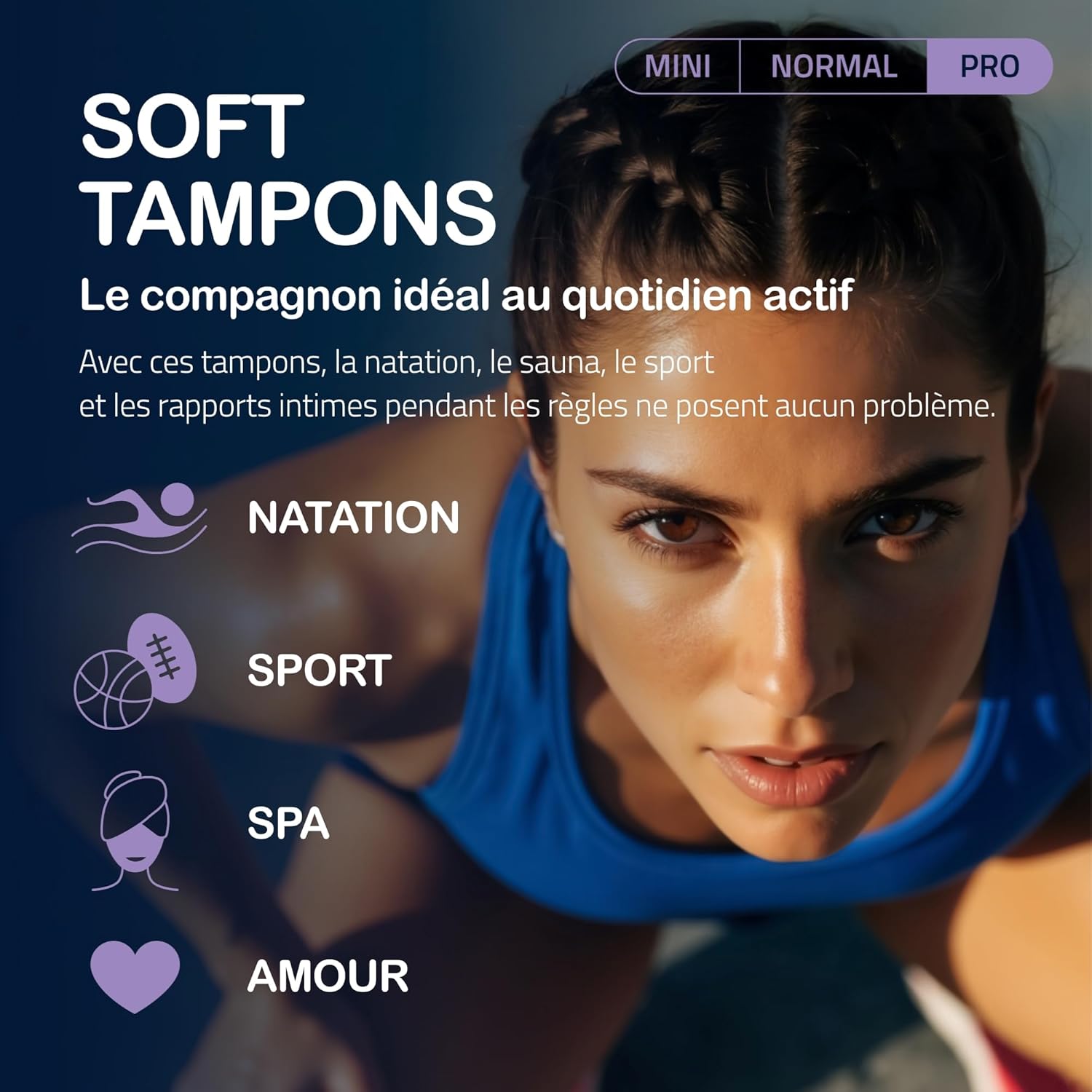 Thumbnail 5 de MY.SIZE Soft Tampons PRO sans ficelle – 20 pièces, confort pour le sport, l’amour et le spa