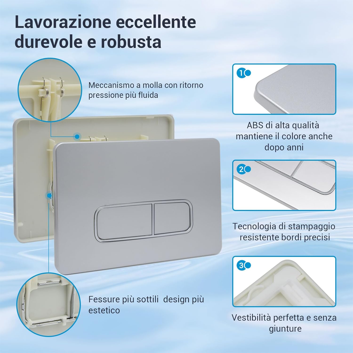 Thumbnail 2 de Mendorio Placca di comando WC 243×163 mm