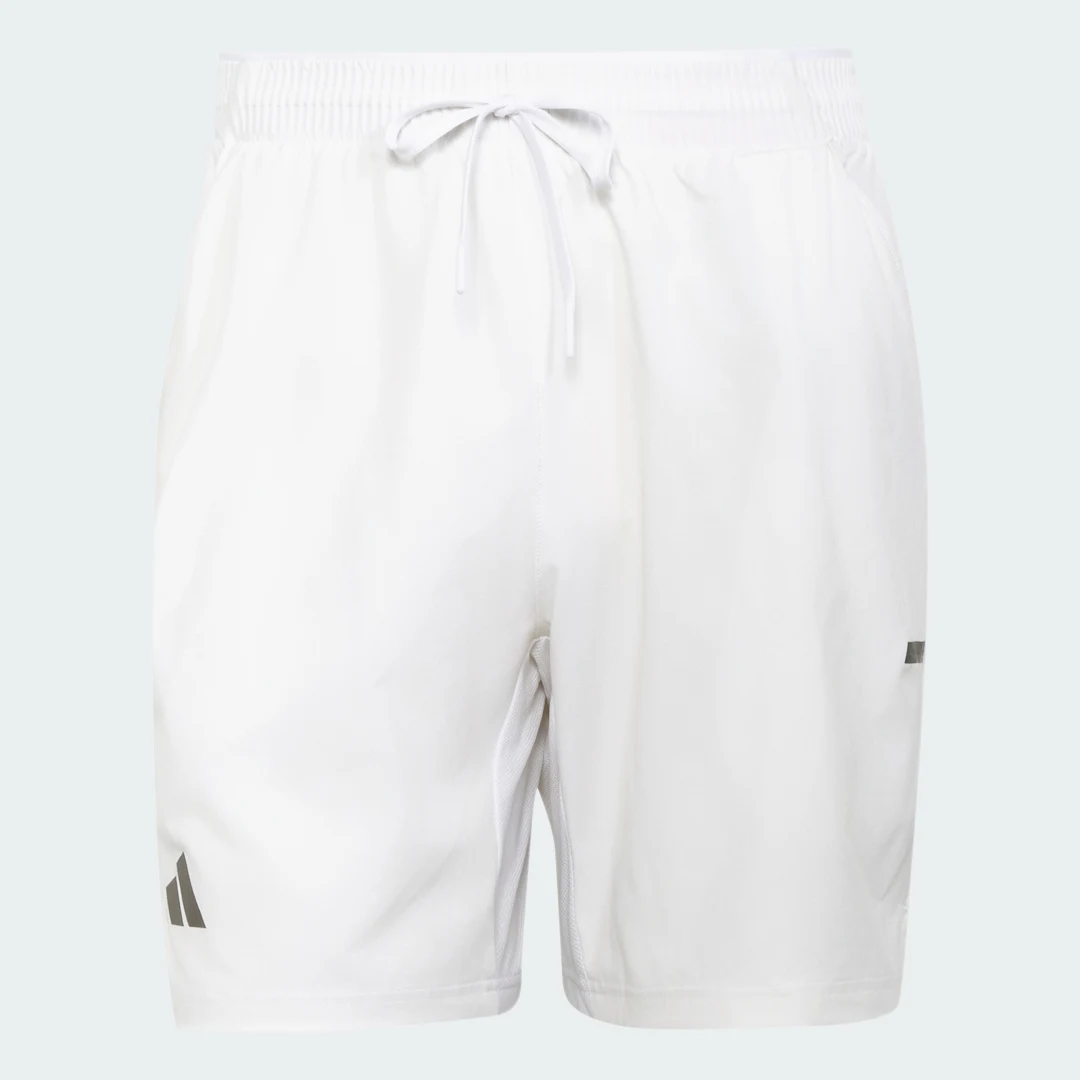 Detalle 2 de Conjunto Pantalón corto de tenis con pantalón interior Climacool de Adidas – Blanco