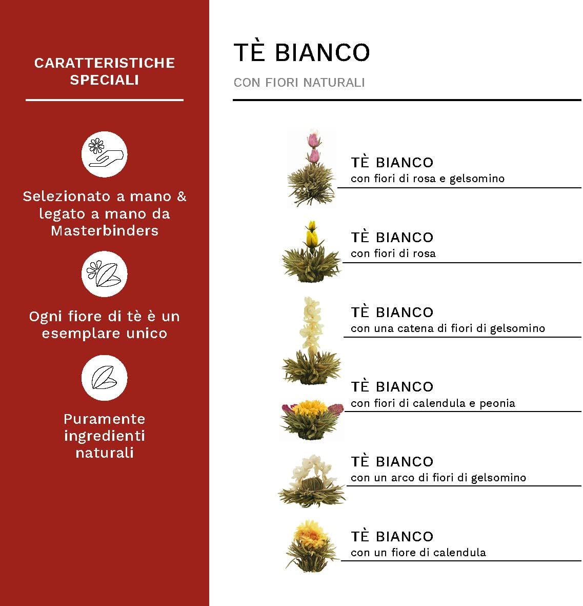 Thumbnail 2 de Creano Mix Fiori di Tè Set Regalo 6 fiori 🍵