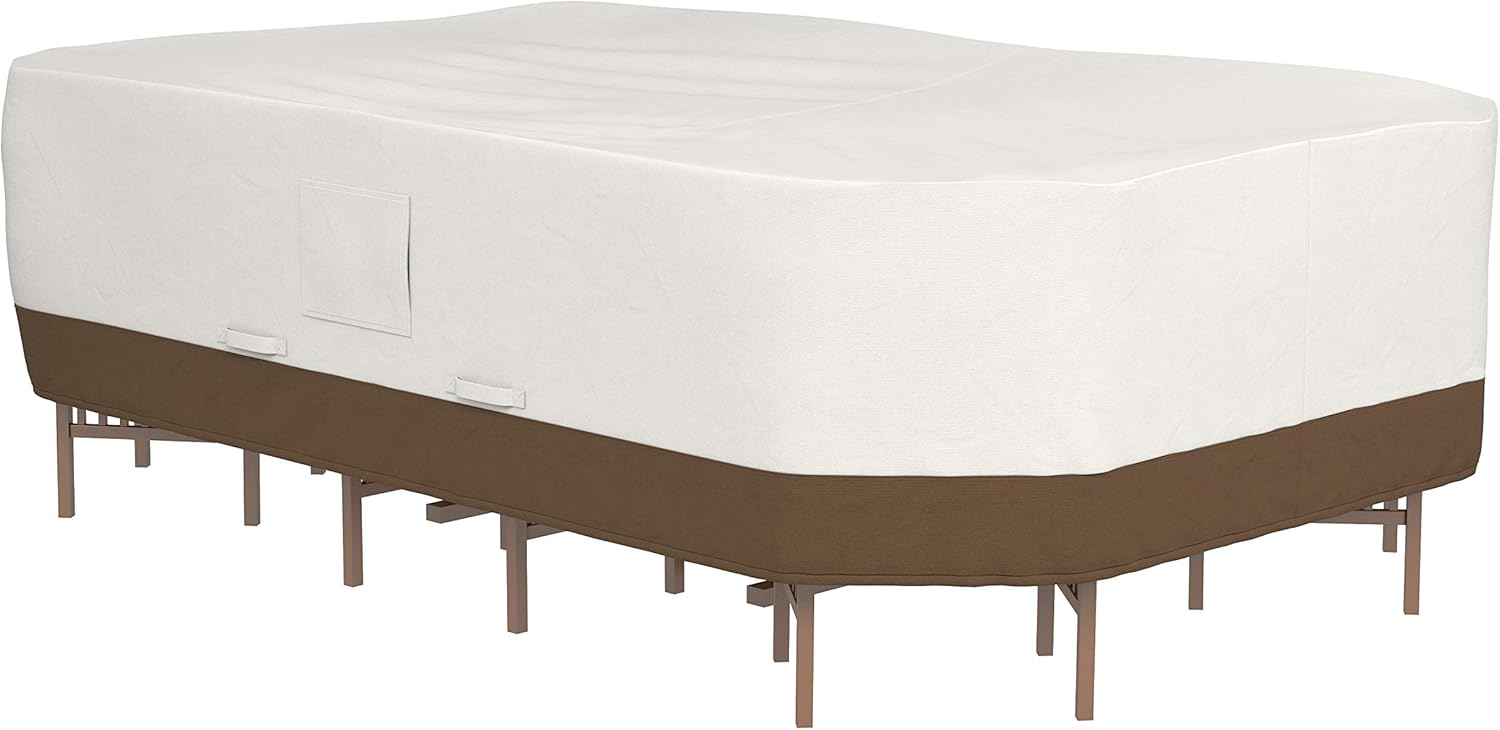 Thumbnail 6 de Amazon Basics Abdeckung für Esstisch JC126 – 190,5 cm, M, Beige/Hellbraun