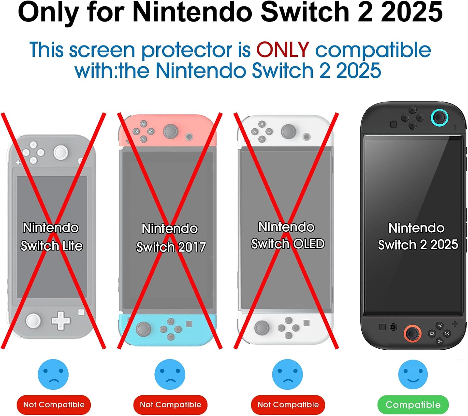 Thumbnail 1 de amFilm Displayschutzfolie aus Glas (3 Stück) für Nintendo Switch 2 (Modell 2025)