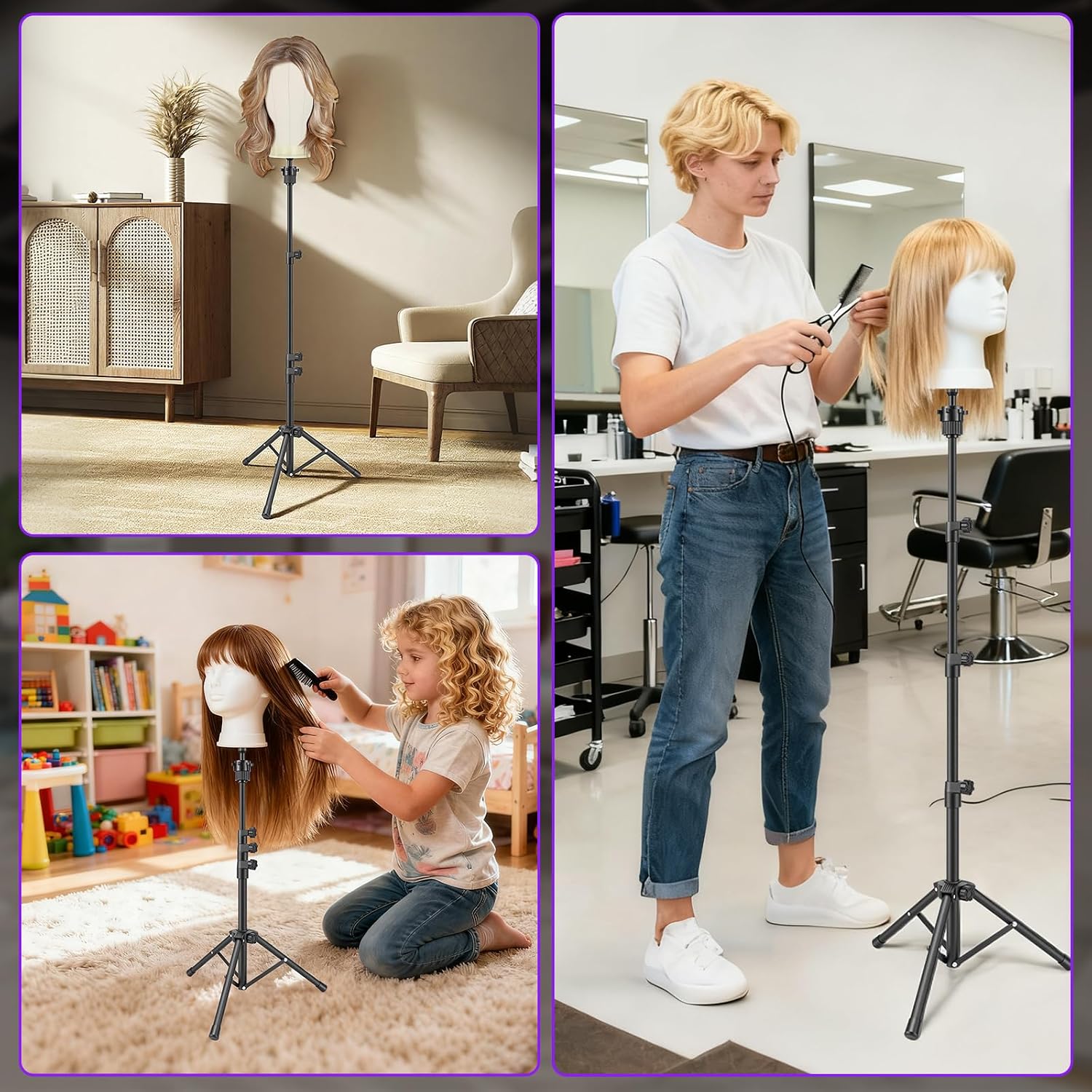 Thumbnail 6 de TwoWin 55 inch wig stand