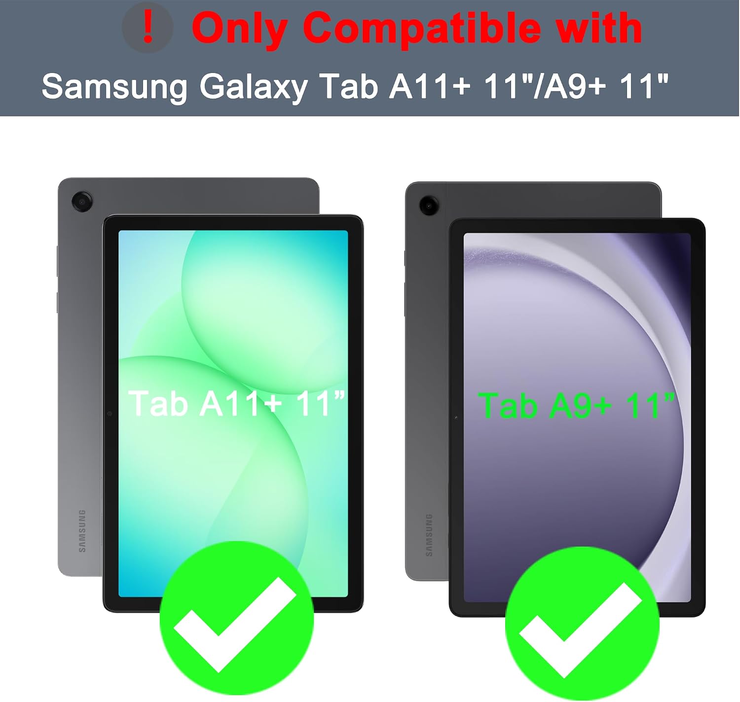 Detalle 2 de Samsung Galaxy Tab A11+/A9+ Hülle mit Tastatur