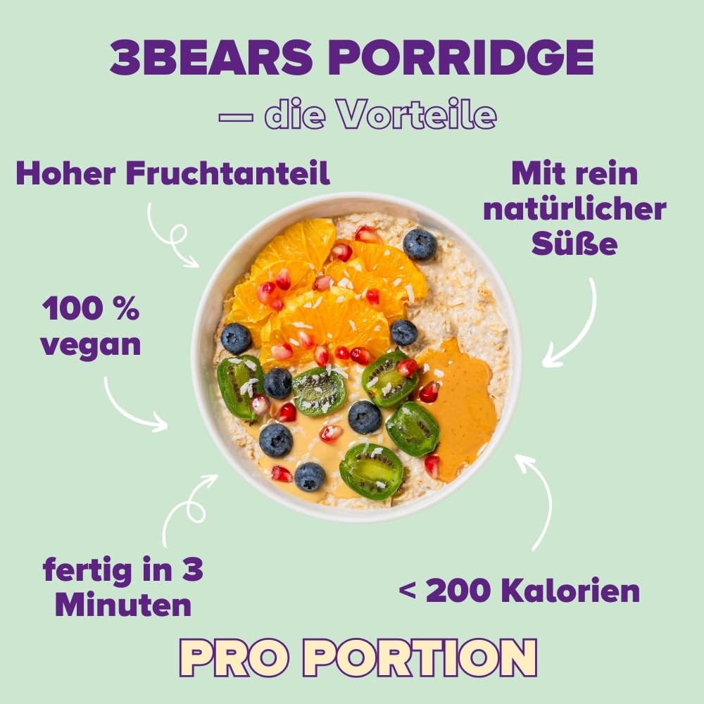 Detalle de 3Bears Porridge Lover‑Set 6x400g