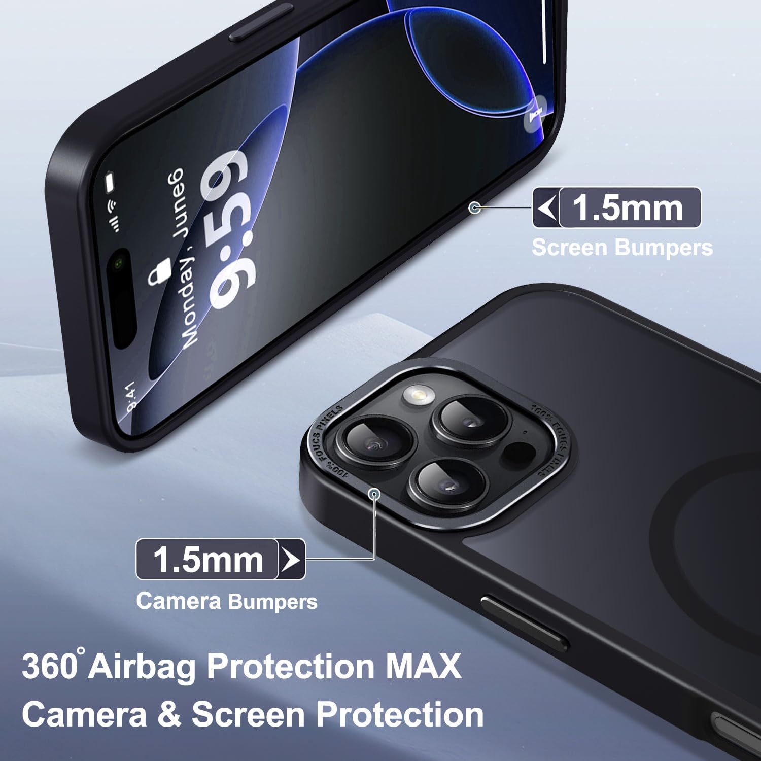 Thumbnail 5 de Newfuture iPhone 16 Pro Magnetic Slim Case 13ft