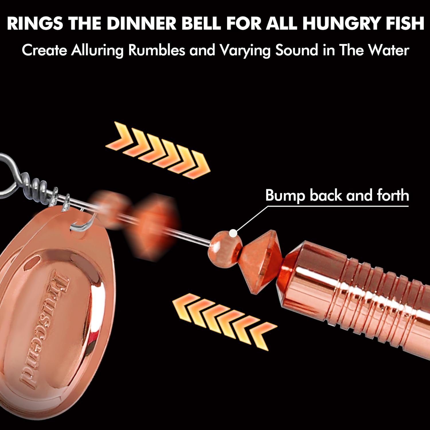 Thumbnail 3 de TRUSCEND Recherche Ultime Leurre à double lame, Vibe Spinner avec hameçon BKK