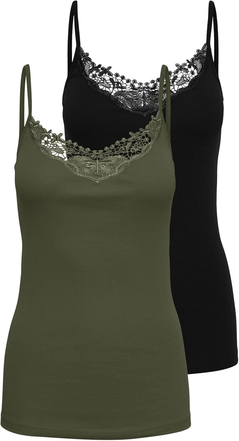 Thumbnail 6 de ONLY Débardeur ONLKIRA 2-Pack Tank Top : lot de 2 débardeurs à tirants fins