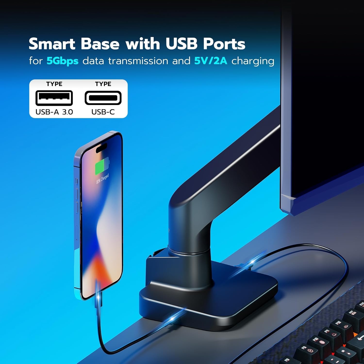 Thumbnail 4 de ARES WING Ultrawide Monitor Arm 44 lbs