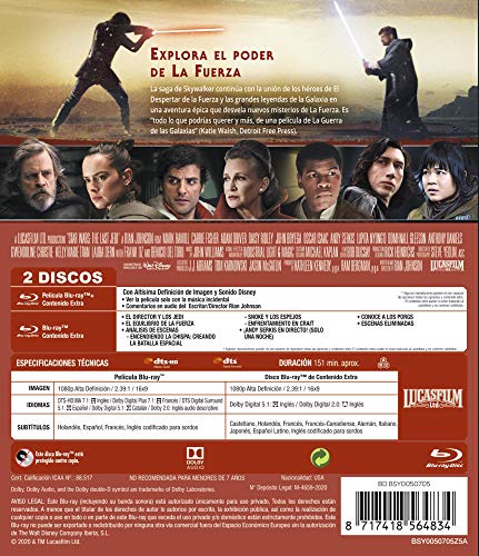 Thumbnail 1 de Star Wars: Los Últimos Jedi (Ed. remasterizada) 2 discos 🎬