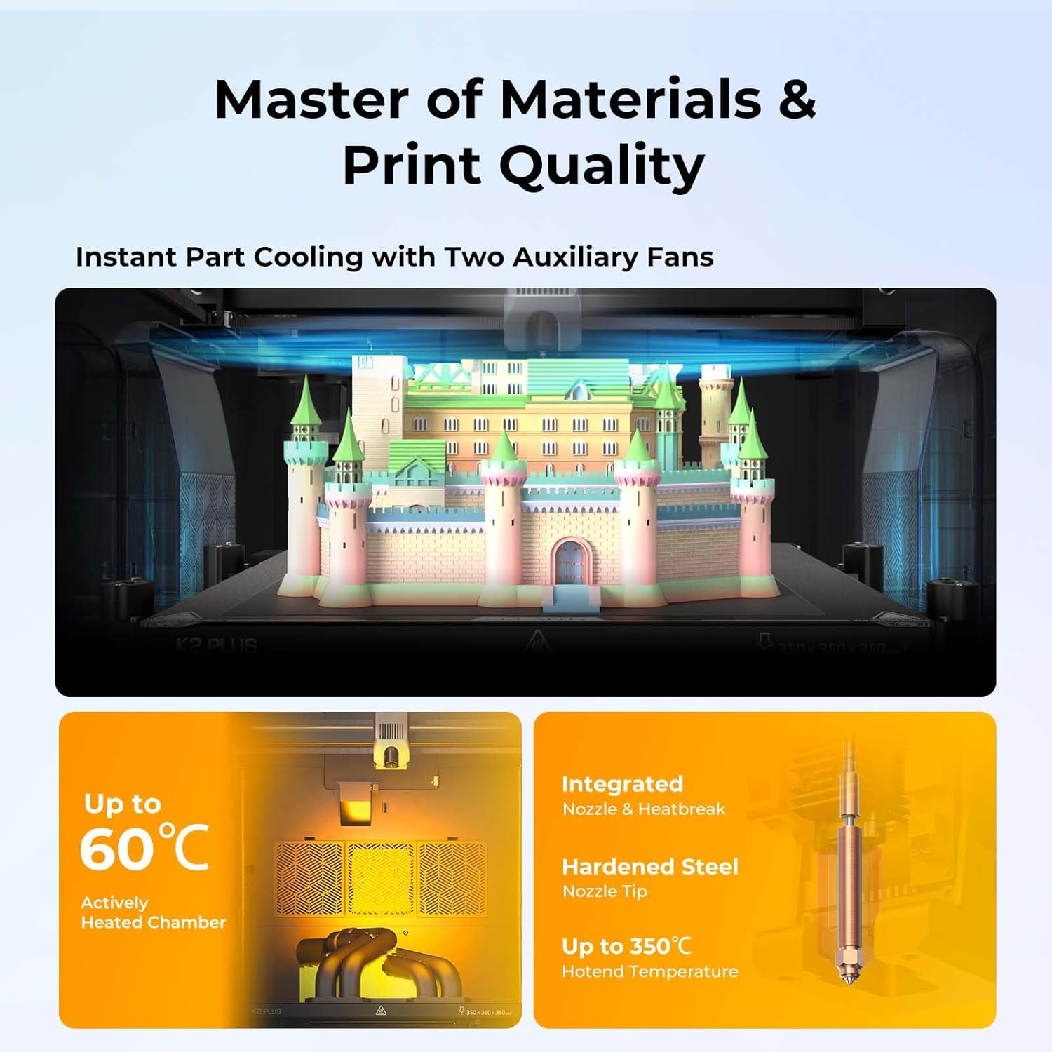 Thumbnail 2 de Creality K2 Plus 3D Printer 350 x 350 x 350mm