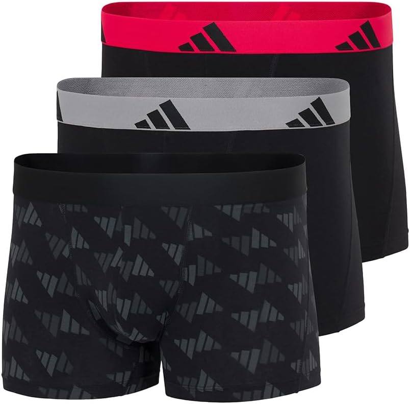 Detalle de adidas Wäsche Trunk (3PK) – Active Flex Cotton, bequeme Unterwäsche im Dreierpack