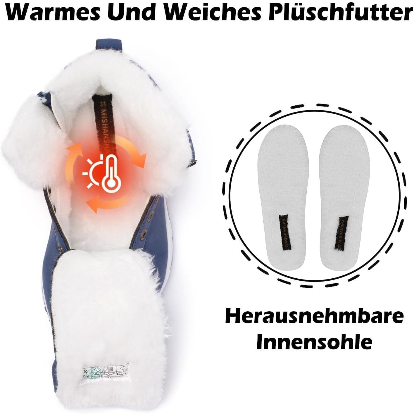 Thumbnail 4 de Mishansha Winterschuhe Gr.24-36 für Kinder