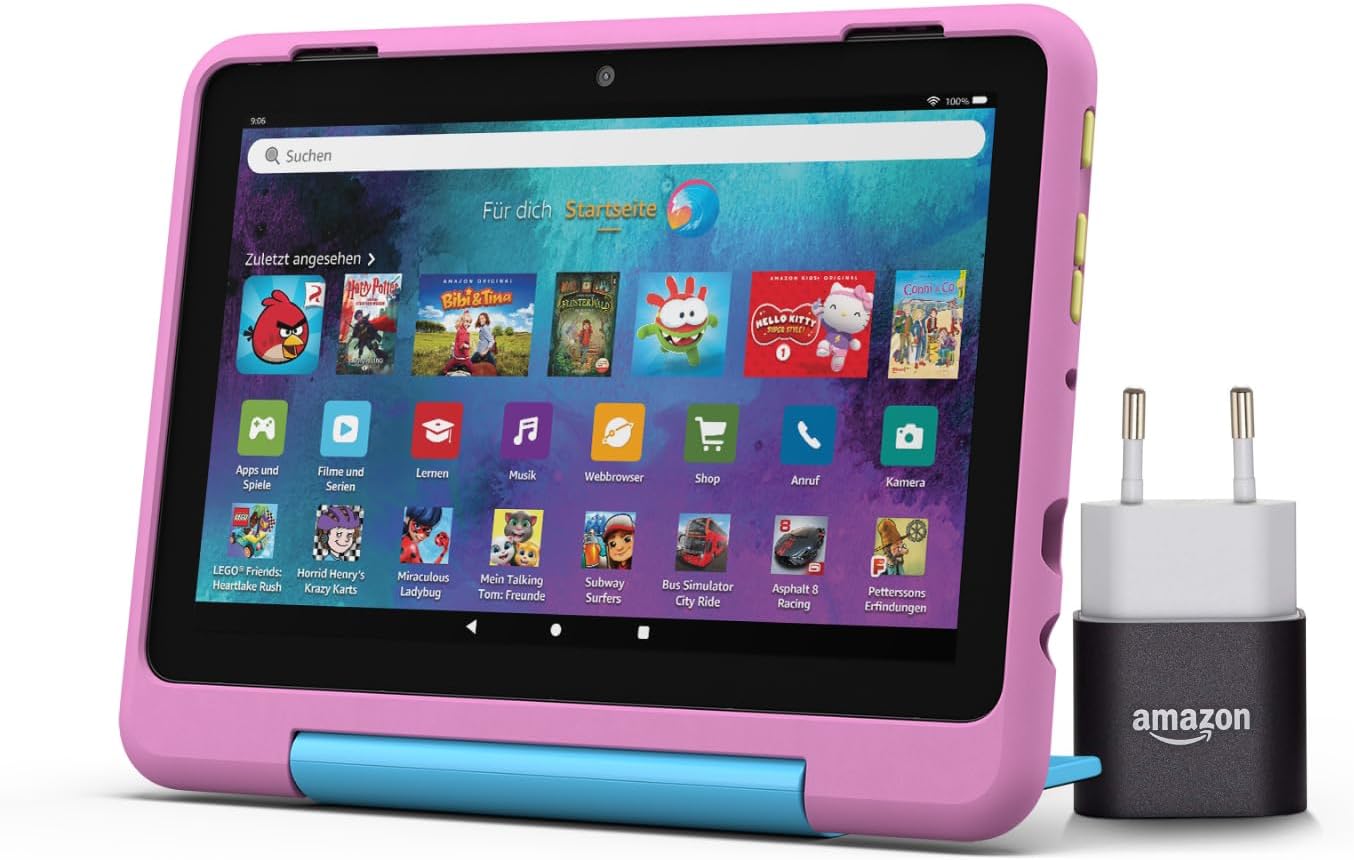 Detalle 2 de Amazon Fire HD 8 Kids Pro-Tablet (neueste Generation) für 6- bis 12-Jährige – 8 Zoll HD, 3 GB RAM, 32 GB, werbefreie Inhalte