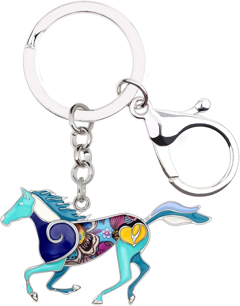 Detalle de BONSNY Enamel Metal Horse Key Chain