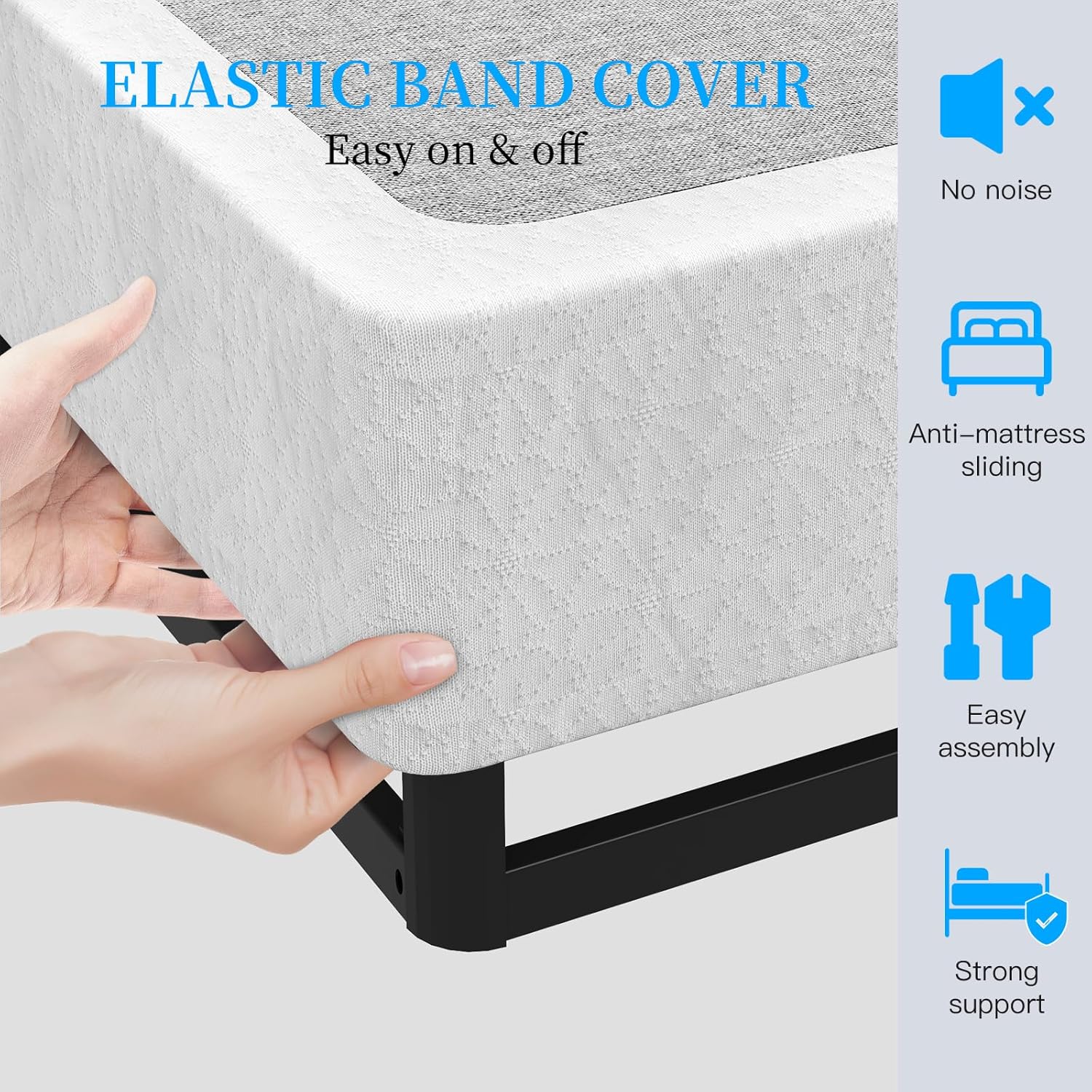 Thumbnail 4 de OSASET Full Box Spring — 9 Inch Metal Full Size, Heavy-Duty Foundation