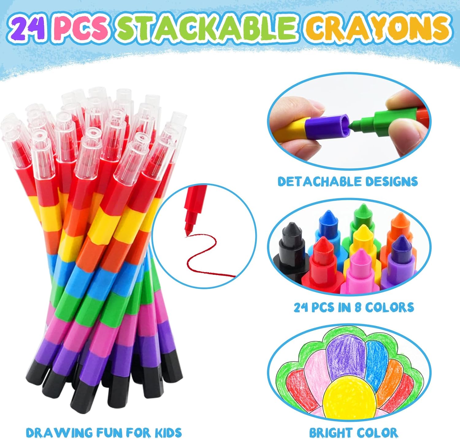 Thumbnail 6 de ZMLM Party Bag Fillers for Kids – 24 Mini Colouring Books & Crayons