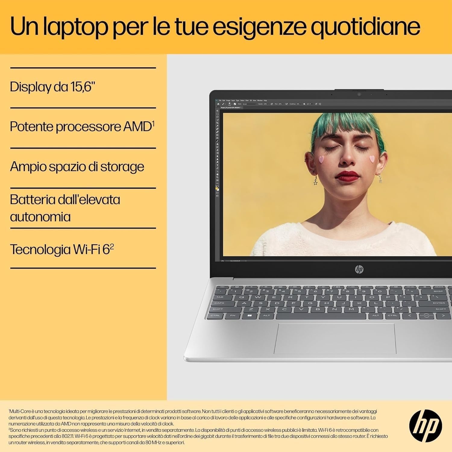 Thumbnail 5 de HP Laptop 15-fd0015sl: portatile 15,6" FHD con Intel Core i7, 16GB RAM e SSD da 512GB