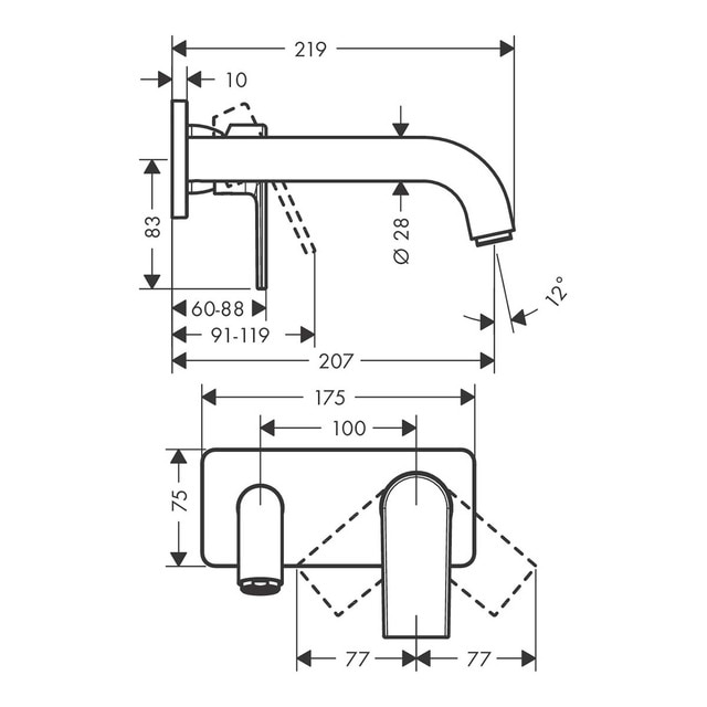 Thumbnail 1 de Hansgrohe Vernis Shape 5 l/min 🎧