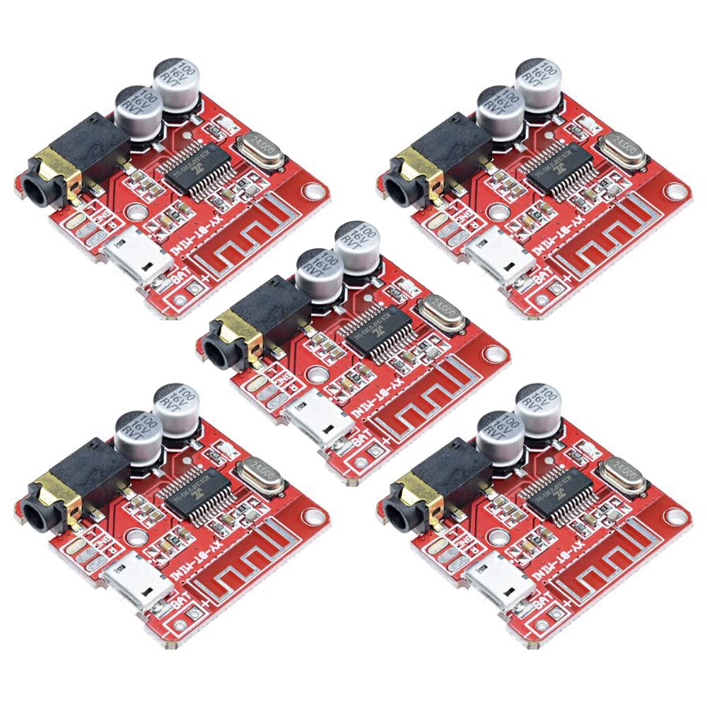 Detalle de Heemol XY-BT-Mini Bluetooth-ljudmottagarkort, Bluetooth 5.0, stereo, 5-pack