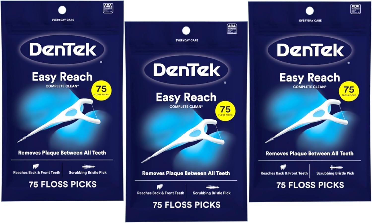 Detalle de DenTek Easy Reach Complete Clean 75 🦷