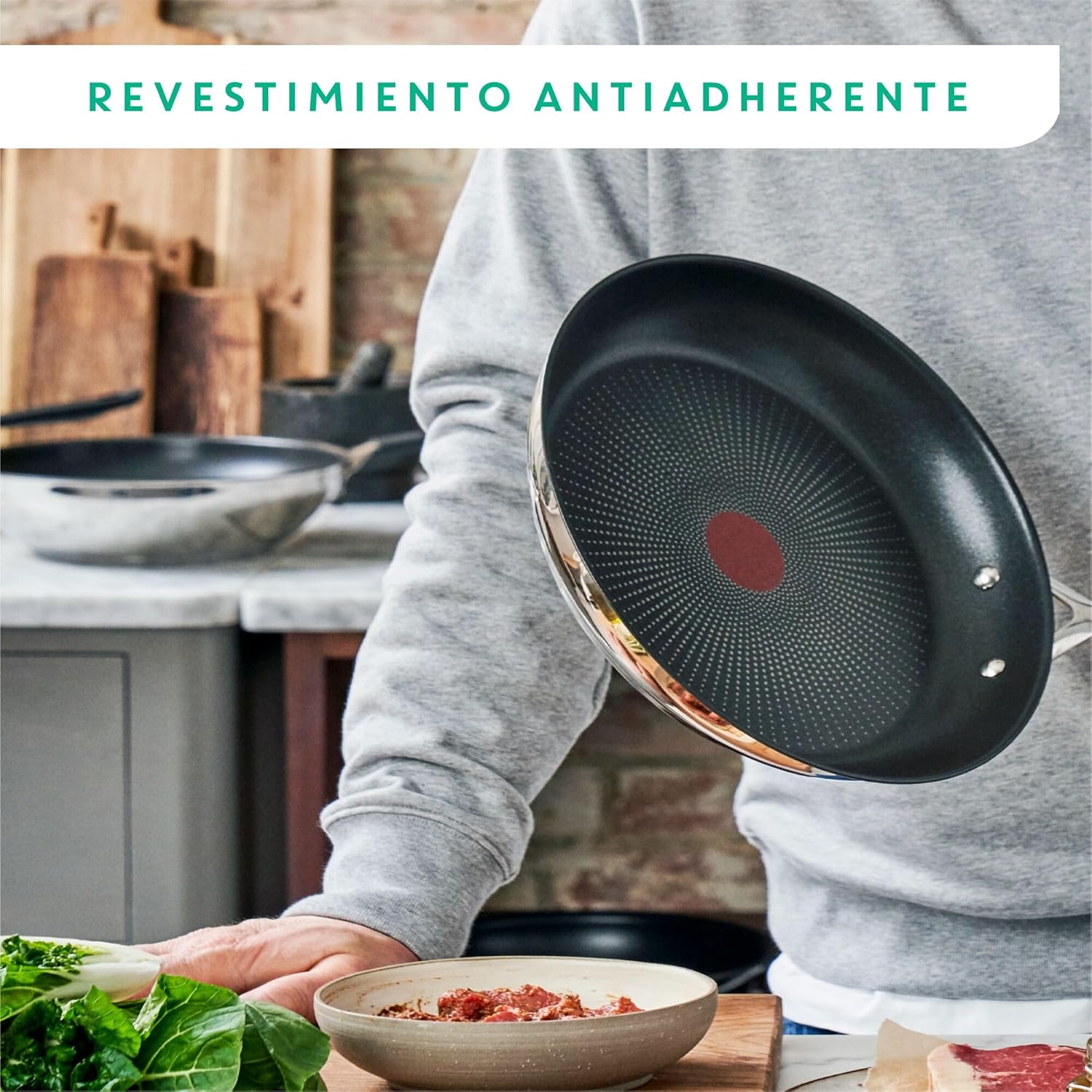 Thumbnail 2 de Tefal Jamie Oliver Sartén 20 cm, Titanio, fácil limpieza 🥘