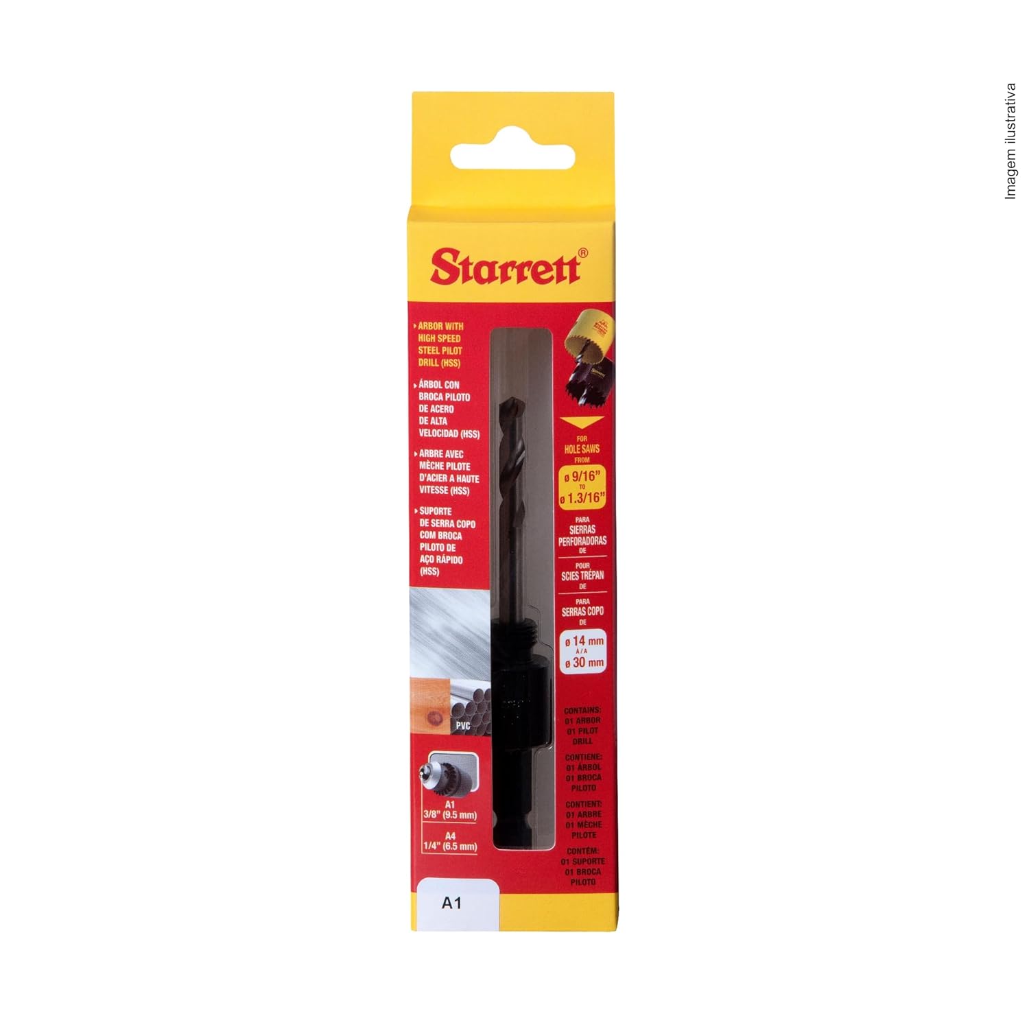 Thumbnail 1 de Starrett A1 Hole Saw Arbor 14–30mm