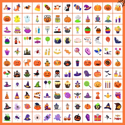 Detalle de Leesgel Glitter Tattoos for Kids Party Bag Fillers, 204 Sheets – Halloween