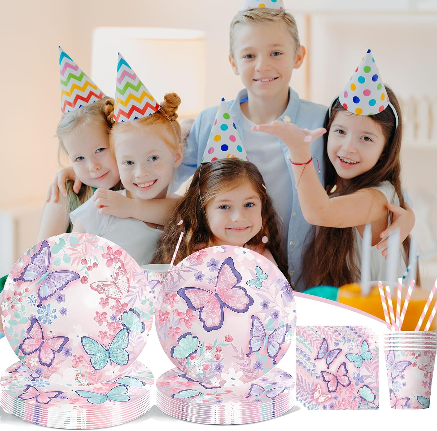Thumbnail 4 de Assugo Schmetterlinge Deko Partyset 60 St. 🪄