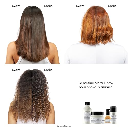 Detalle de L’Oréal Professionnel Crème Lavante Metal Detox – Shampoing Anti-Casse & Anti-Metal 300 ml