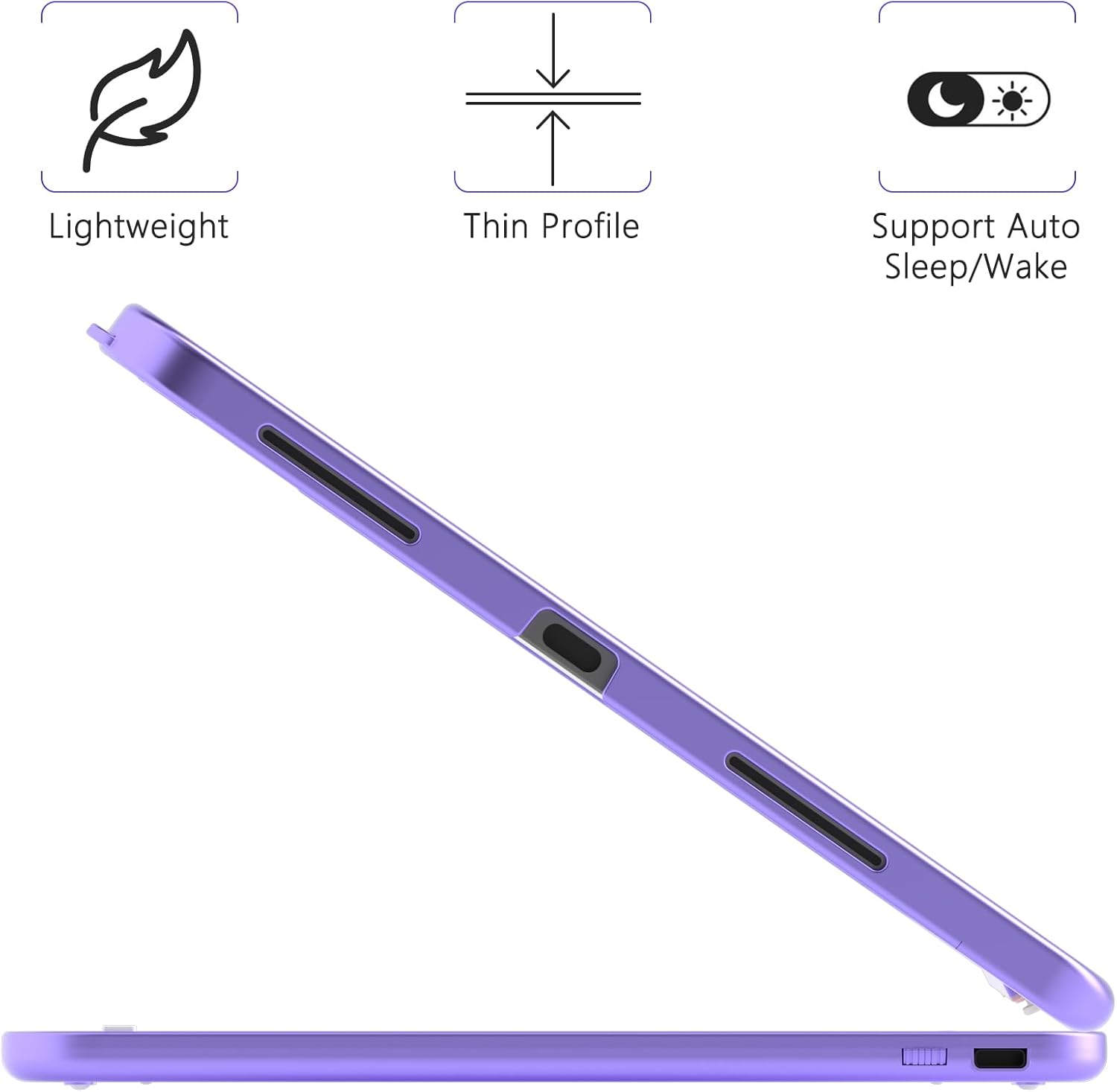 Thumbnail 4 de TQQ Touchpad Keyboard Case for iPad A16 11th Gen (2025) and 10th Gen 2022 – Multi-Touch Trackpad, 360° Rotatable