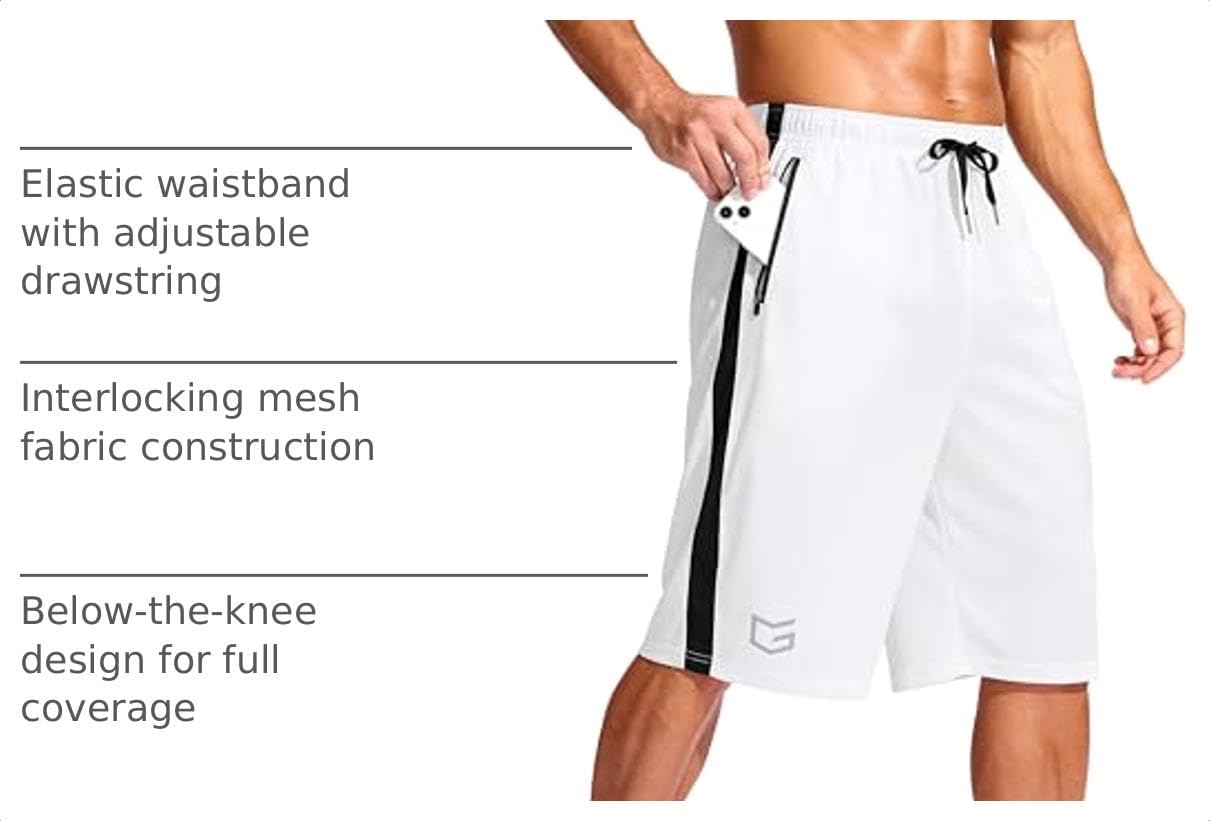 Detalle de G Gradual Men's Basketball Shorts, 11-Inch Inseam