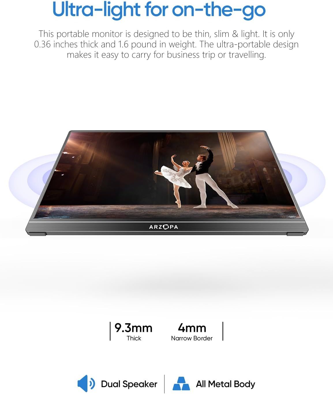 Thumbnail 6 de ARZOPA A1 Portable Monitor 15.6" FHD IPS