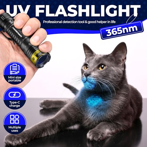Thumbnail 1 de DARKBEAM UV Torch 365nm Blacklight LED – compact, rechargeable 10W UV flashlight