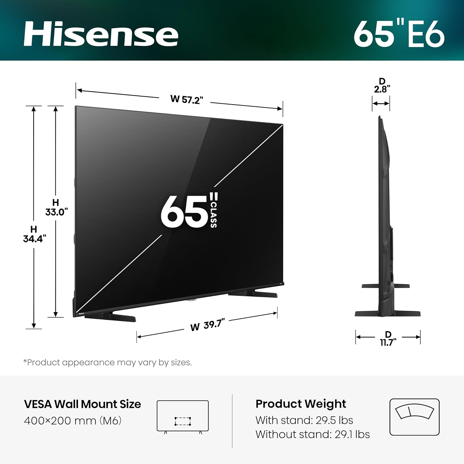 Detalle de Hisense Roku TV 65-inch