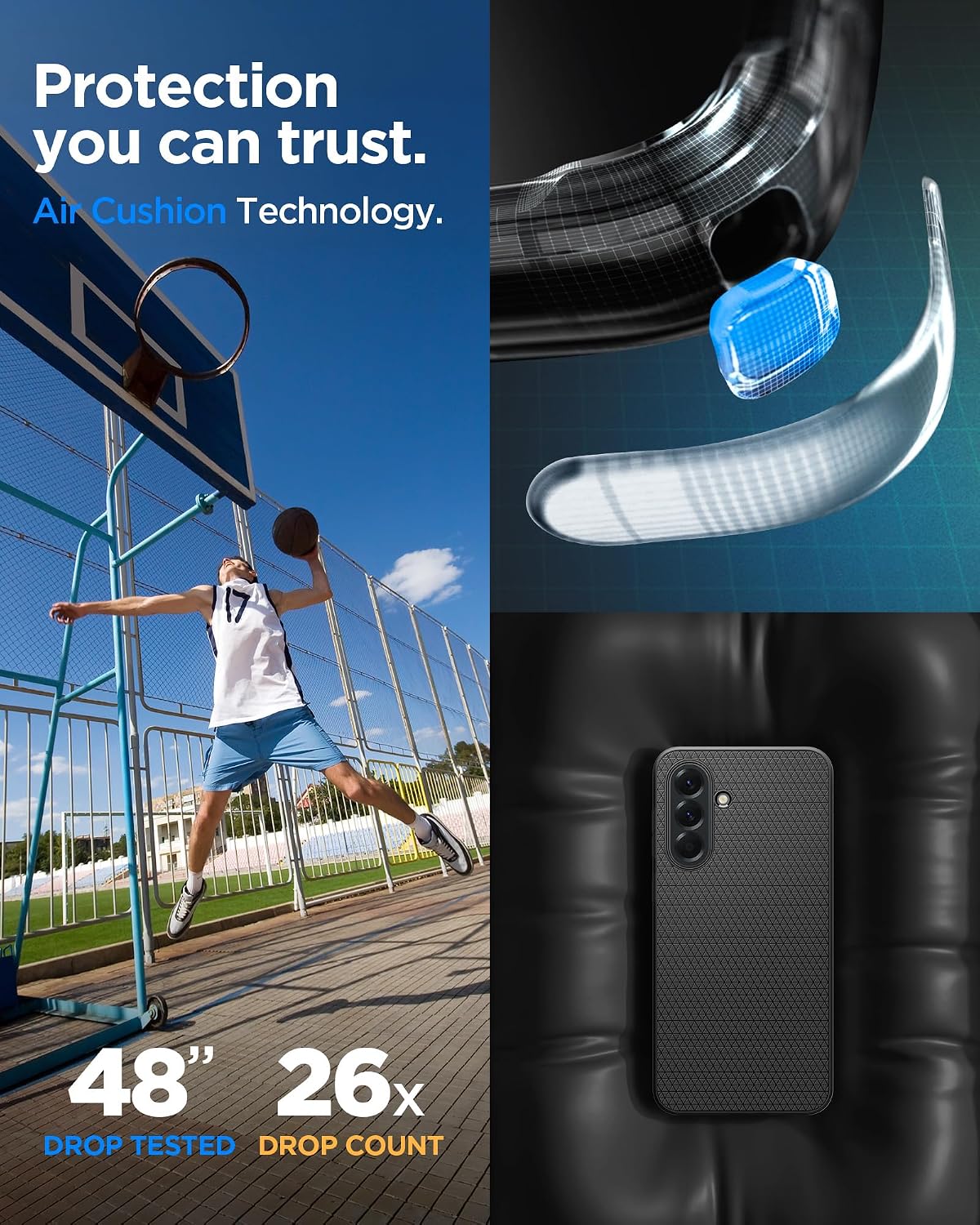 Thumbnail 3 de Spigen Liquid Air Hülle Galaxy A56 5G Matte Black