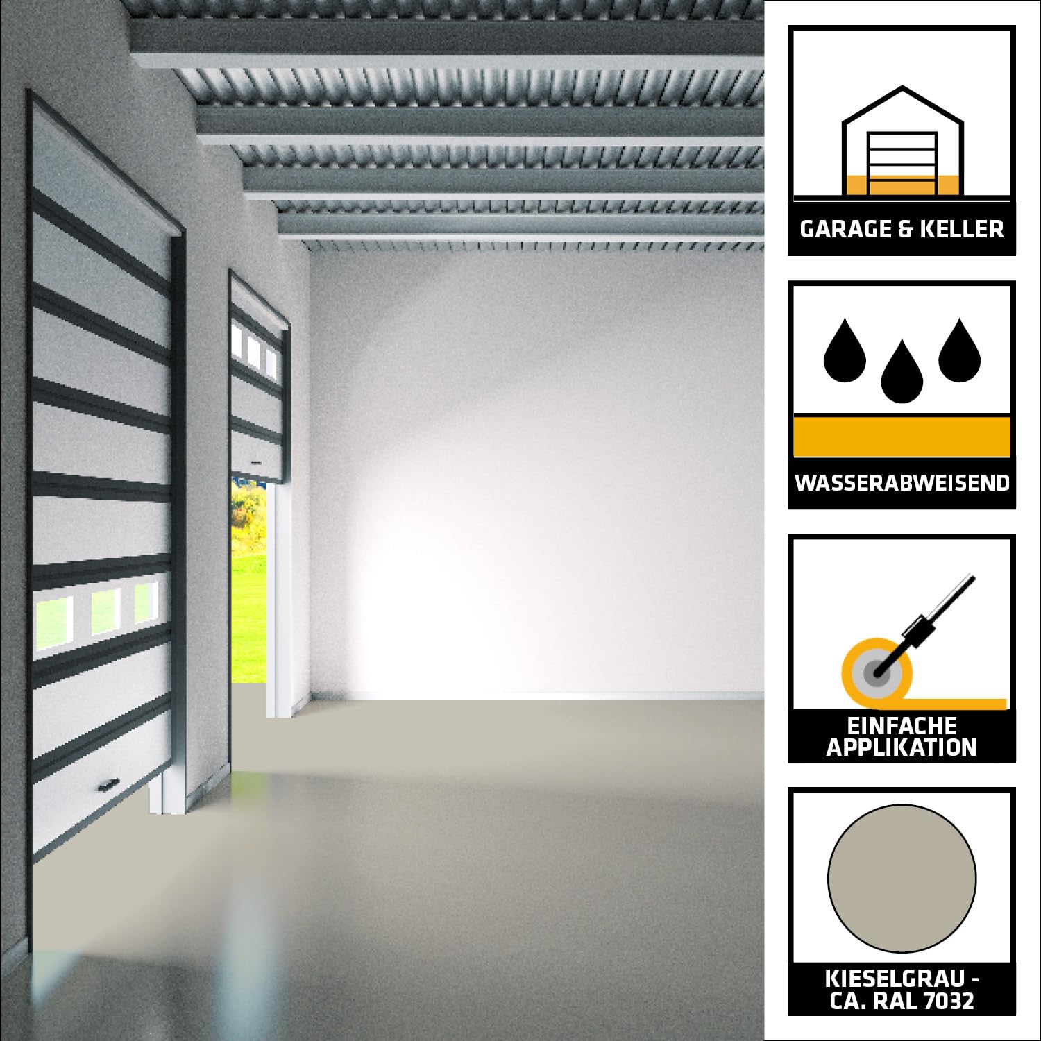 Thumbnail 1 de Sika Sikafloor Garage Kieselgrau (RAL 7032) Epoxidharz-Bodenbeschichtung – 6 kg