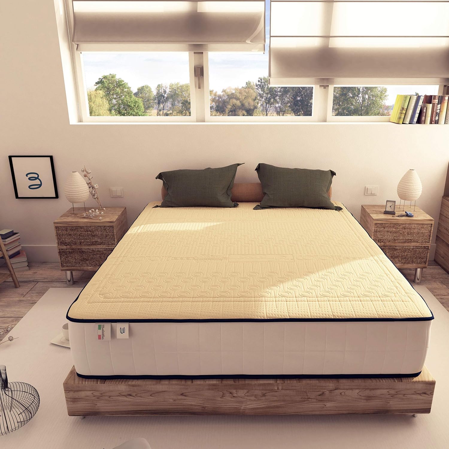 Thumbnail 2 de Baldiflex Emporio Materasso Matrimoniale 160x190 cm Memory Cotton: sostegno 7 zone e ventilazione avanzata