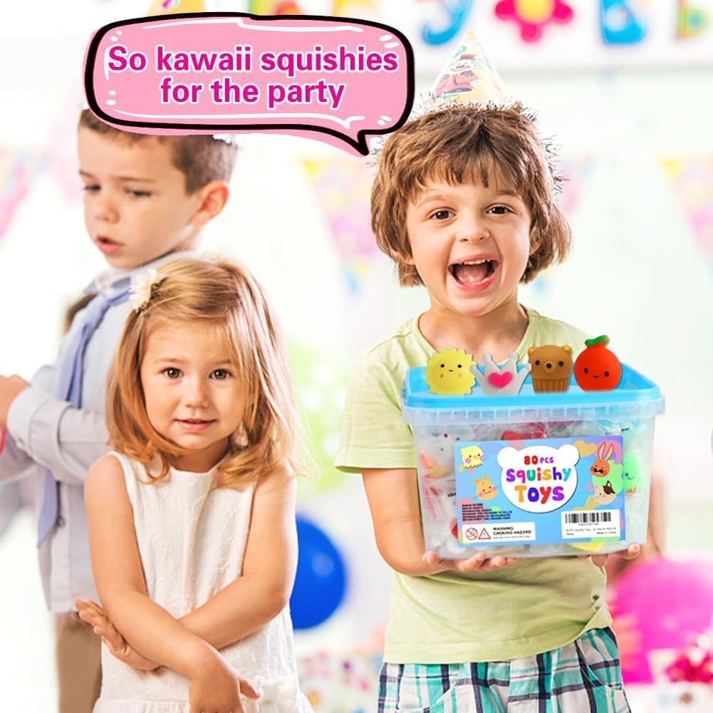 Thumbnail 3 de Kawaii Mochi Squishies 80pcs Party Favors