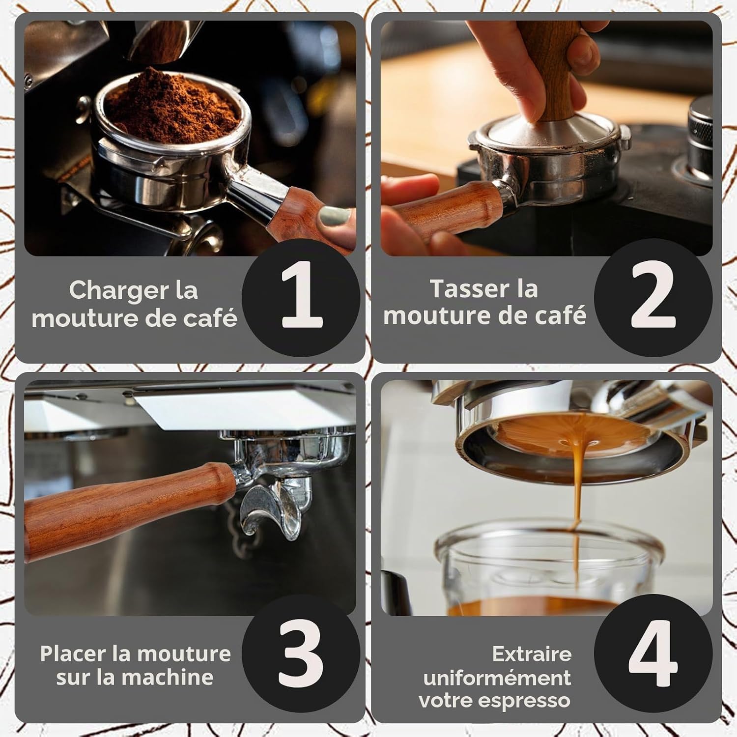 Detalle 2 de ISHEWUDU 54mm-shoubing-YR bodemloze portafilter 54 mm voor Sage en Breville