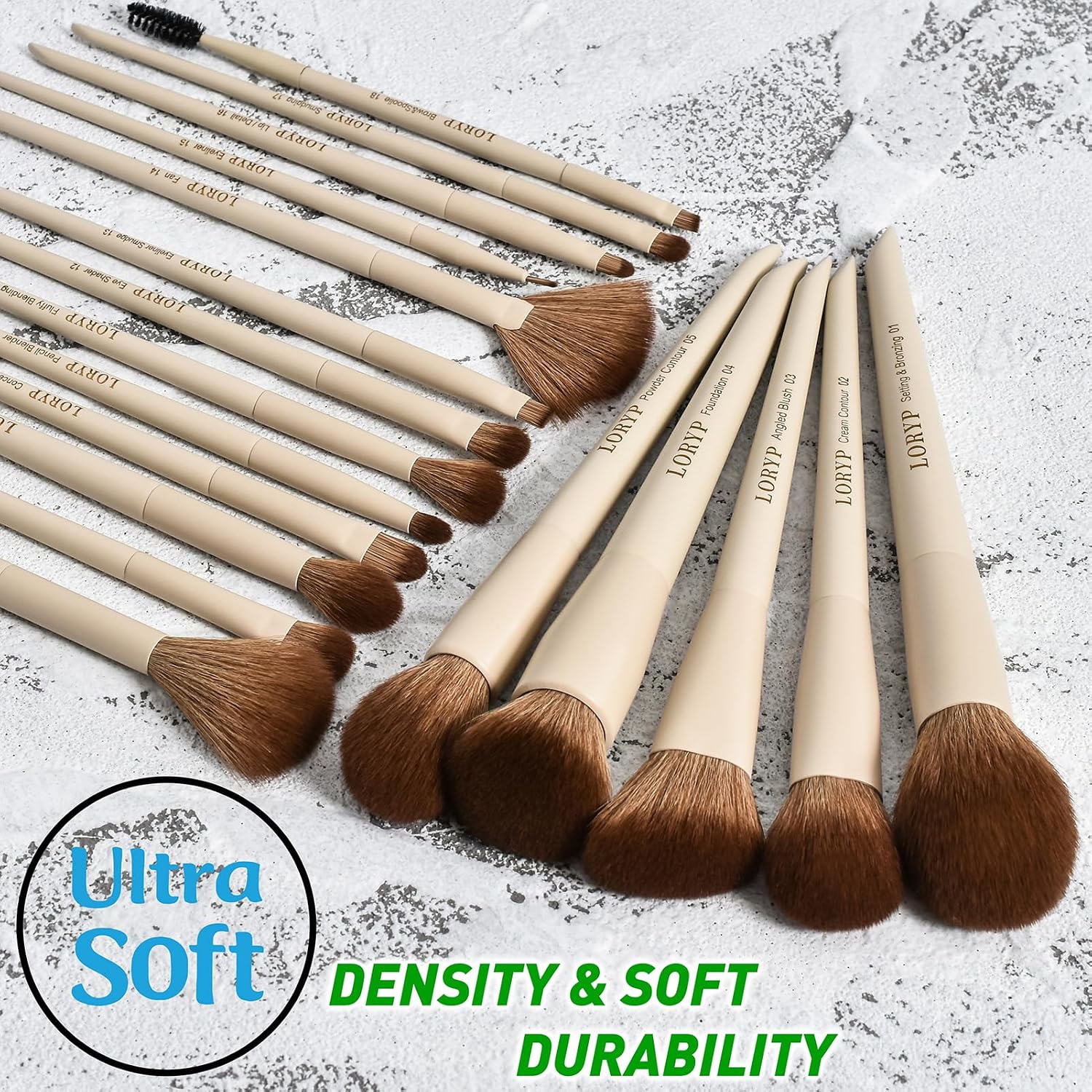 Thumbnail 4 de LORYP 18-piece makeup brush set with case ๐จ