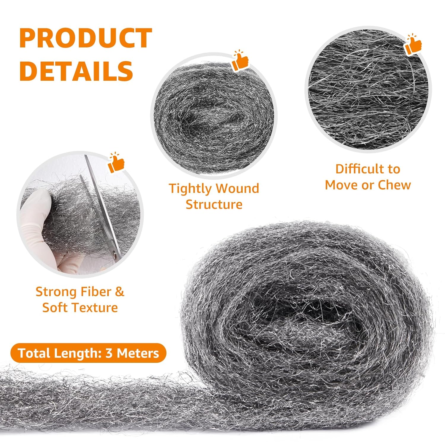Thumbnail 2 de PICK FOR LIFE Steel Wool Mice Blocker 2 Pack 0000 — rodent blocker 🐭