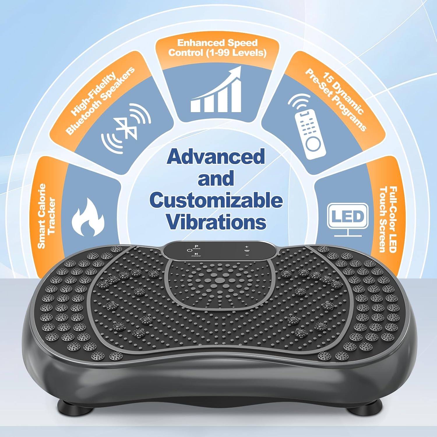 Detalle 2 de Bigzzia Vibration Plate for Weight Loss