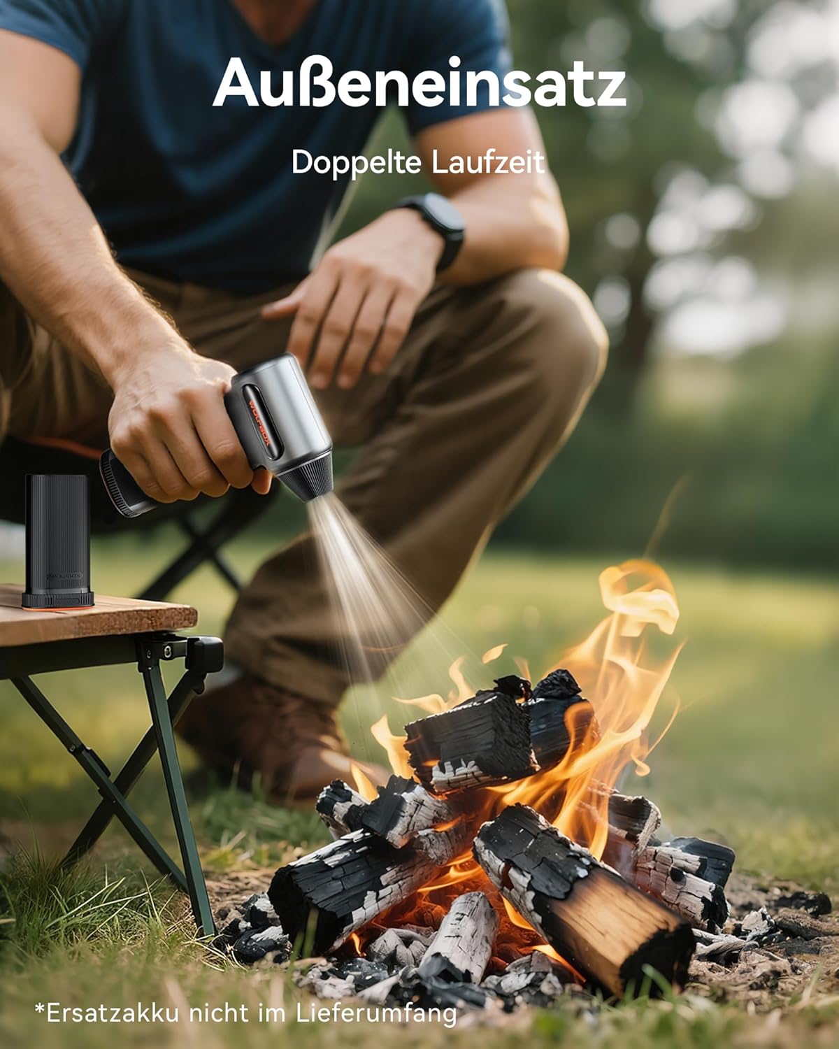 Thumbnail 5 de WOLFBOX MF200 elektrisches Staubgebläse mit abnehmbarem Akku (87,5 m/s) – kabellos, 3 Stufen, 4 Düsen