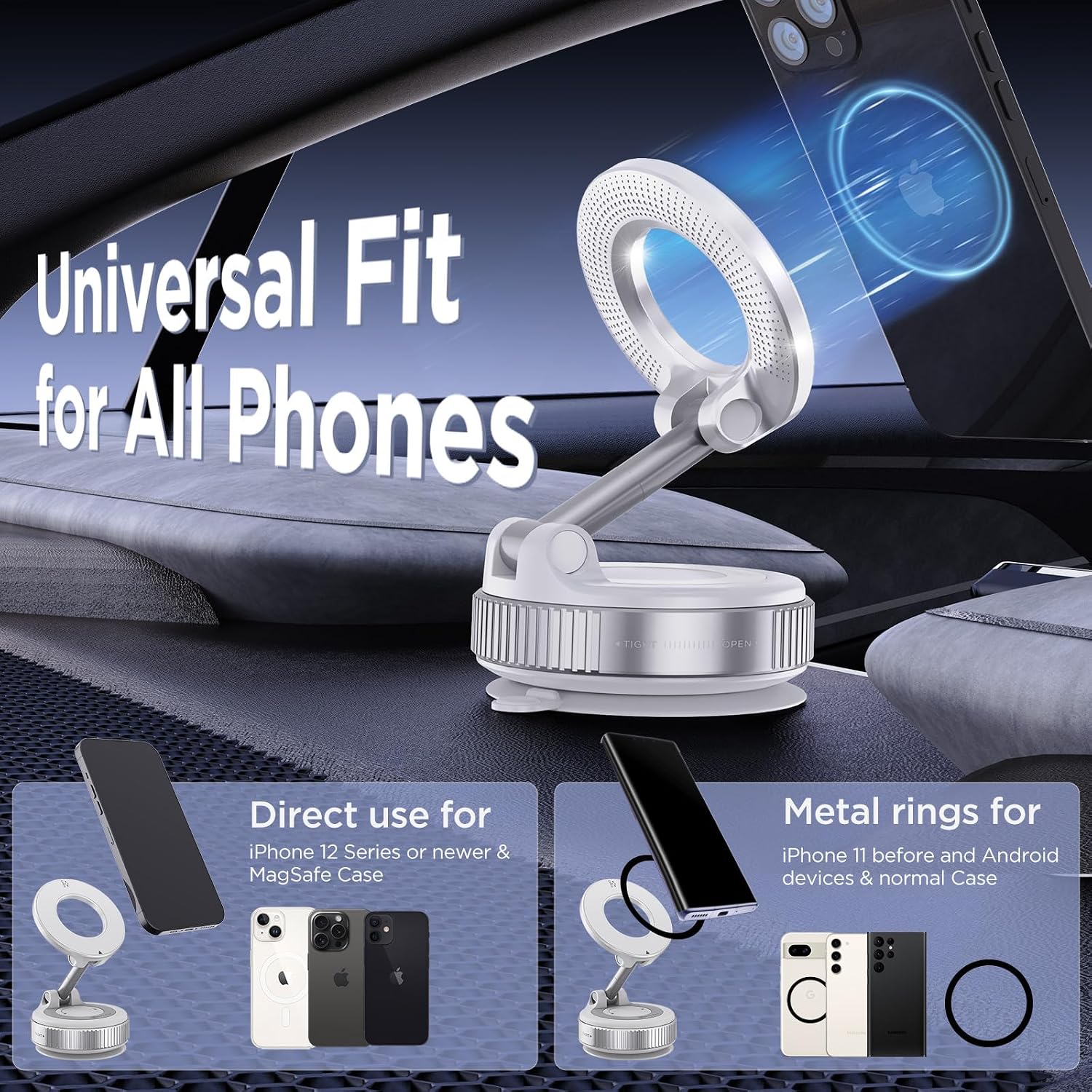 Thumbnail 5 de MSXTTLY Vakuum-Magnet-Handyhalter MagSafe
