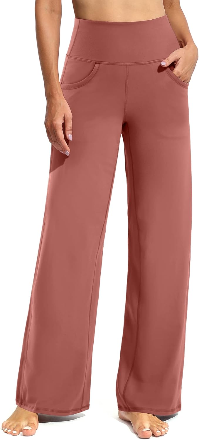 Thumbnail 6 de Promover Activewear-Hosen für Damen mit Taschen – Hoch taillierte Jogginghose mit Bauchkontrolle und weitem Bein