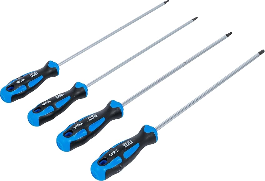 Detalle de BGS 74541 Juego destornilladores T15–T30 extra largos 4 piezas