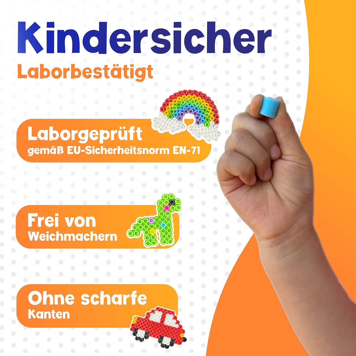 Thumbnail 5 de MUTKIND 2500x Bügelperlen Groß 10mm – XL Set