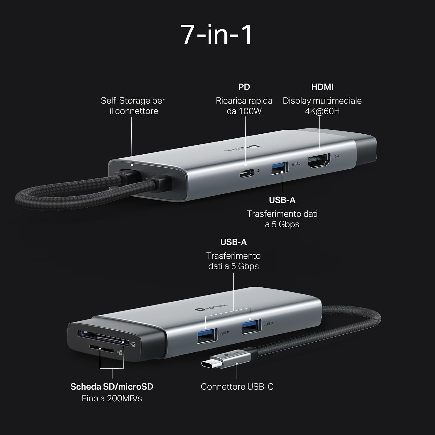Thumbnail 3 de TP-Link UH7021C Hub USB-C 7 in 1
